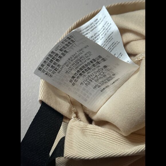 Valentino Dust Bag 6.5" x 14.5" Ivory Garavani Belt Storage Canvas Designer - Picture 8 of 8